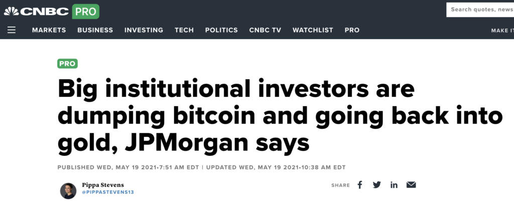 Big institutional investors are dumping bitcoin