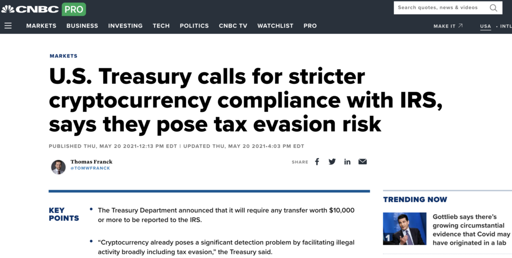 Bitcoin compliance with IRS